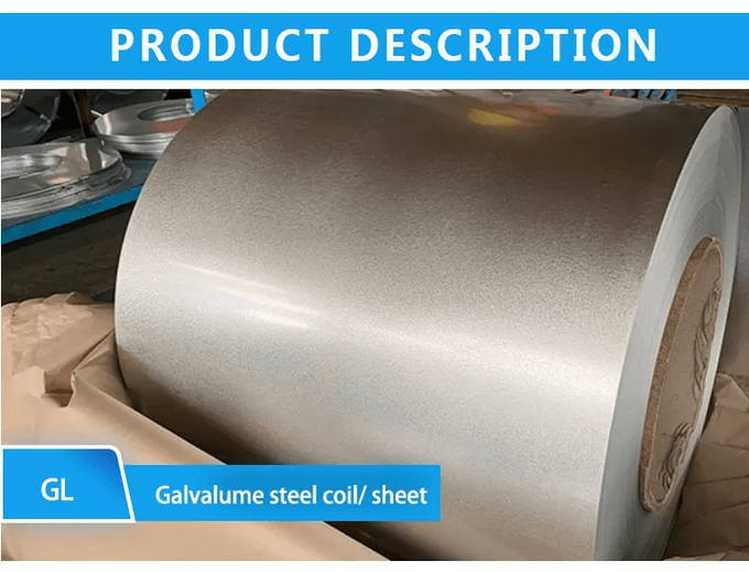 Galvalume ISO9001 per il tetto 508/610MM 3-8 tonnellate di buona qualità di superficie 0
