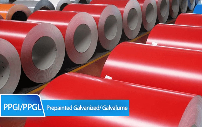 Bobine d'acciaio galvanizzata pre dipinta proprietà 0 di resistenza della corrosione di 1250MM - di 600