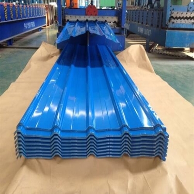0.8m G550 Ral hanno ondulato lo strato del tetto dell'acciaio dello zinco