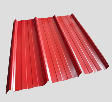 Lo strato coprente rivestito di colore di DX53D ha ondulato il colore rosso che copre EN-10169