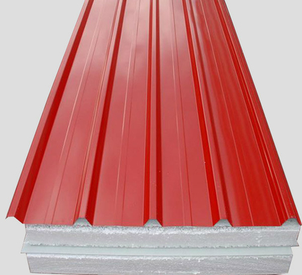 DX51D ha preverniciato coprire lo strato SGCC ha ondulato lo strato del tetto di colore rosso