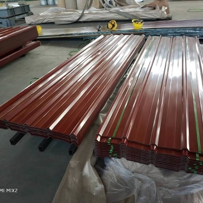 strato ondulato rivestito coprente rivestito di colore di gi dello strato SGCC di colore di 750mm