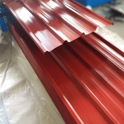 8-35 il micron ha ondulato lo strato coprente rivestito ASTM di rivestimento rosso di colore