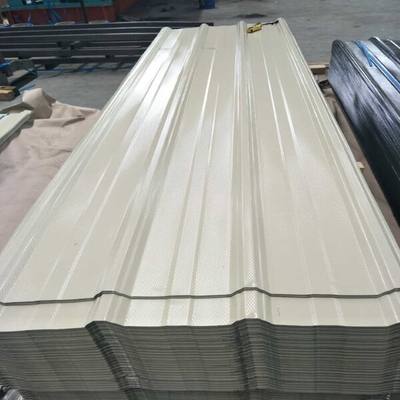 il colore 30-275g/M2 ha ricoperto coprire il tetto ondulato bianco del metallo dello strato 600-1100mm
