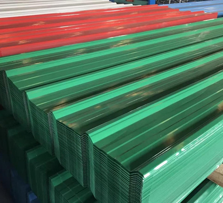 Il tetto rosso del metallo di SGCC riveste il BSI che l'iso 14001 colora la lamiera di acciaio rivestita