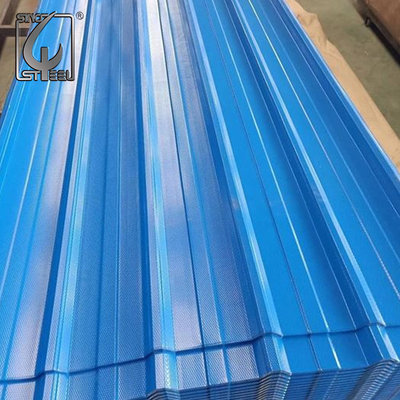 Strati ondulati rossi coprenti rivestiti del tetto del metallo dello strato di colore di DX52D 3m