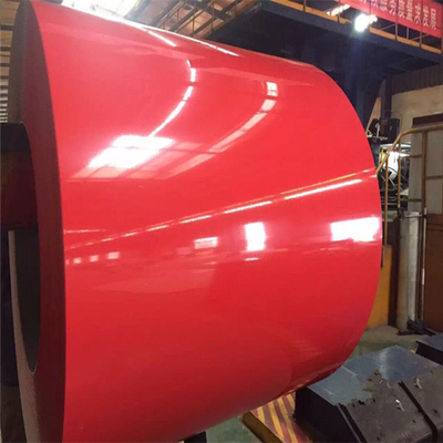 Ppgi rosso ha preverniciato il colore d'acciaio galvanizzato della bobina 30-275g/M2 ha ricoperto il rotolo d'acciaio