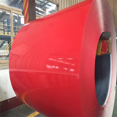 Ppgi rosso ha preverniciato il colore d'acciaio galvanizzato della bobina 30-275g/M2 ha ricoperto il rotolo d'acciaio