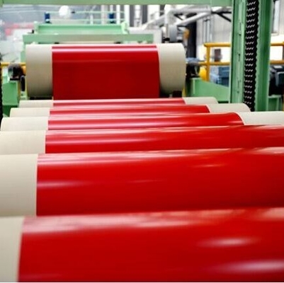 Ppgi rosso ha preverniciato il colore d'acciaio galvanizzato della bobina 30-275g/M2 ha ricoperto il rotolo d'acciaio