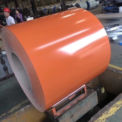 La bobina arancio 30-275g/M2 di PPGI ha preverniciato il colore ha ricoperto il rotolo d'acciaio per tetto