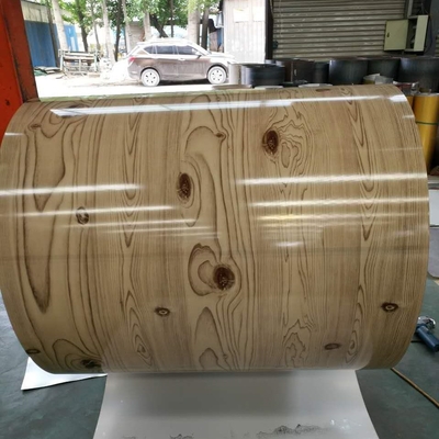 910mm PPGI hanno preverniciato il colore d'acciaio della bobina 3-25um ricoperto arrotolano il mattone di legno