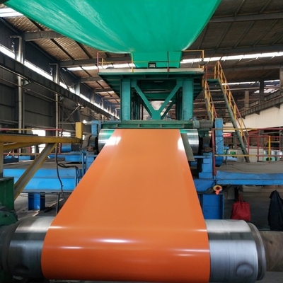 La bobina arancio 30-275g/M2 di PPGI ha preverniciato il colore ha ricoperto il rotolo d'acciaio per tetto