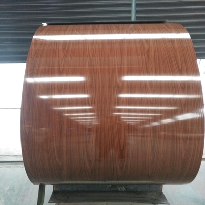 910mm PPGI hanno preverniciato il colore d'acciaio della bobina 3-25um ricoperto arrotolano il mattone di legno